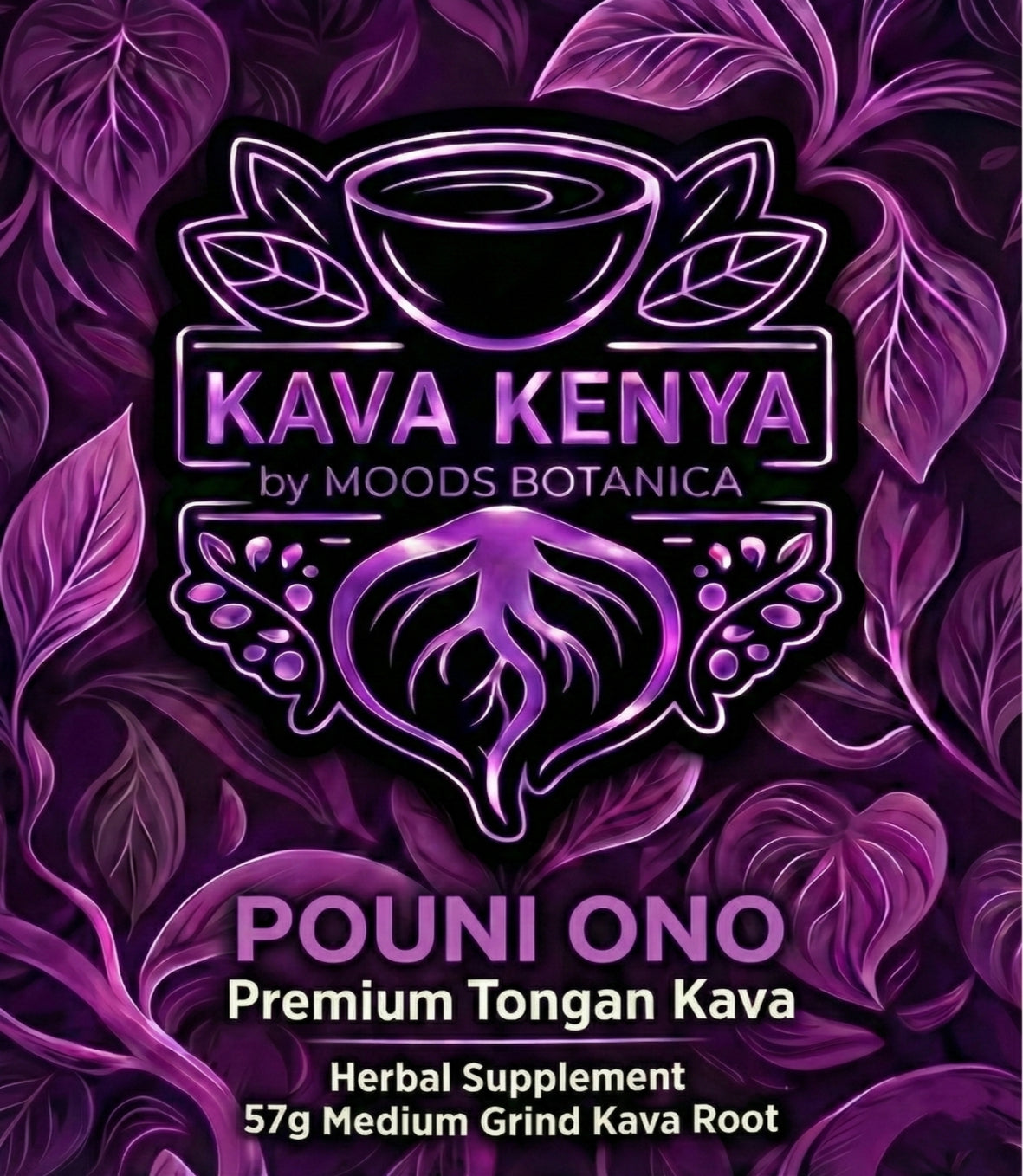 Pouni Ono Medium Grind Kava, Kenya