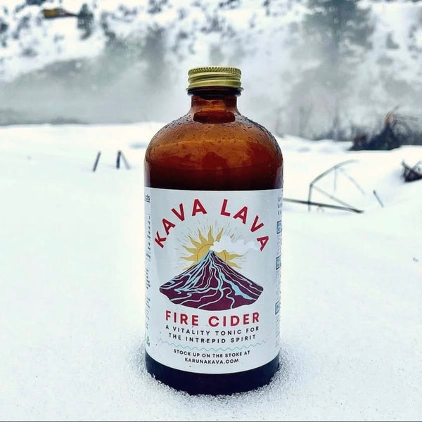 Kava Lava Fire Cider, Organic Wellness Tonic, 16 oz (473 ml)