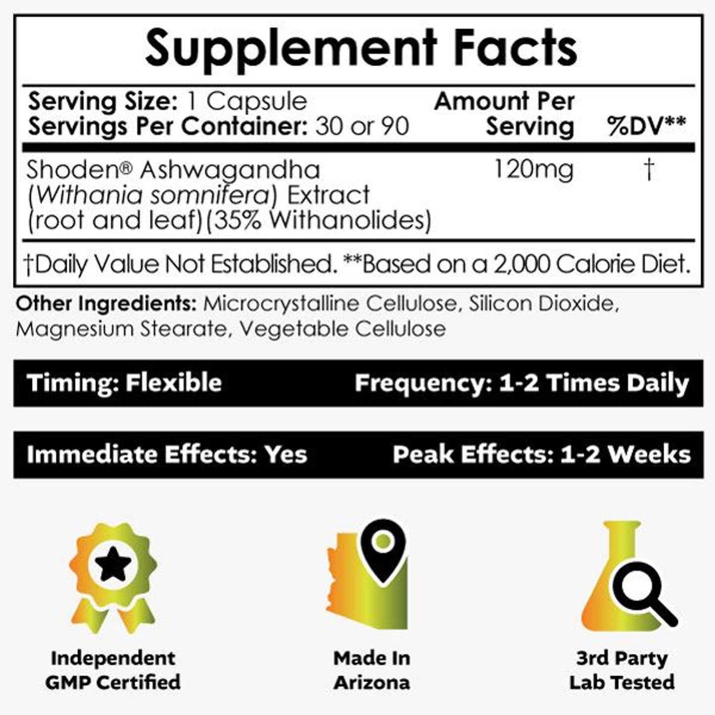 Shoden Ashwagandha, 120 mg, 30 Capsules